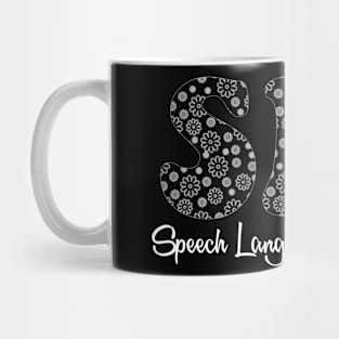 Speech Therapy Rainbow Speech Language Pathologist Therapist Mug